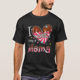 Ich Liebe ist ein Mema Heart Happy Valentine's Day T-Shirt