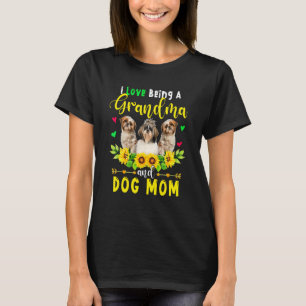 Ich Liebe ist eine Oma-und-Hund-Mama Niedlich Shih T-Shirt