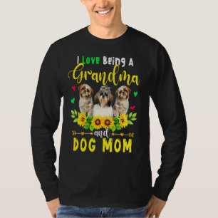 Ich Liebe ist eine Oma-und-Hund-Mama Niedlich Shih T-Shirt