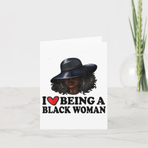 Ich Liebe ist eine schwarze Frau Karte