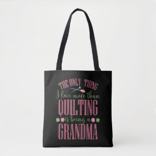 Ich Liebe ist mehr als Quilting Oma. Tasche