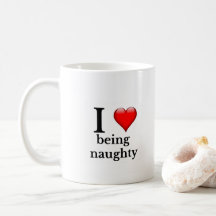 Ich Liebe ist unanständige Tasse