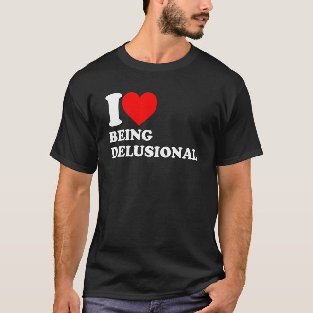 Ich Liebe ist wahnsinnig lustig. T-Shirt (Vorderseite)