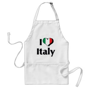 Ich liebe Italien Flagge Schürze