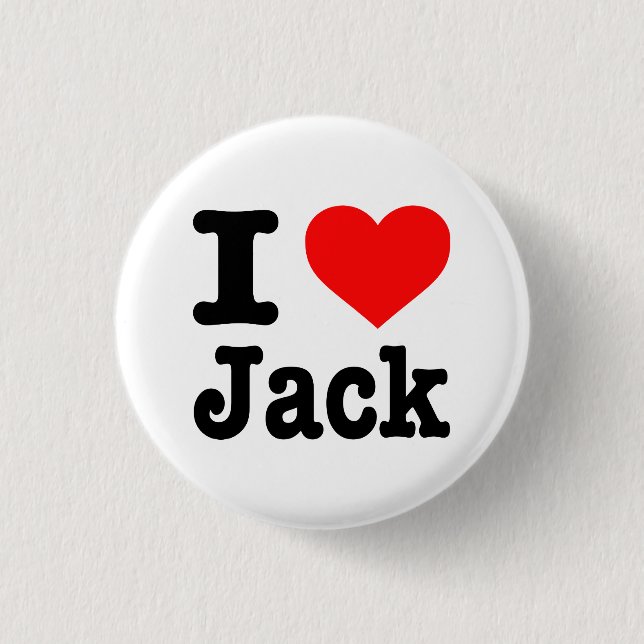 "ICH LIEBE-JACK " BUTTON (Vorderseite)