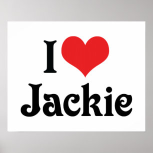 Ich liebe Jackie Poster