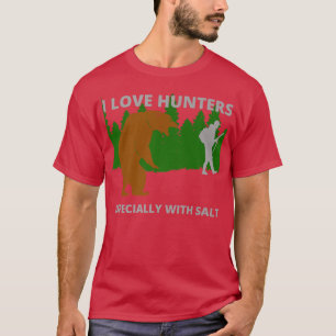 Ich Liebe Jäger lustige sarkastische Bären Camping T-Shirt