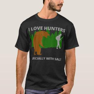 Ich Liebe Jäger lustige sarkastische Bären Camping T-Shirt