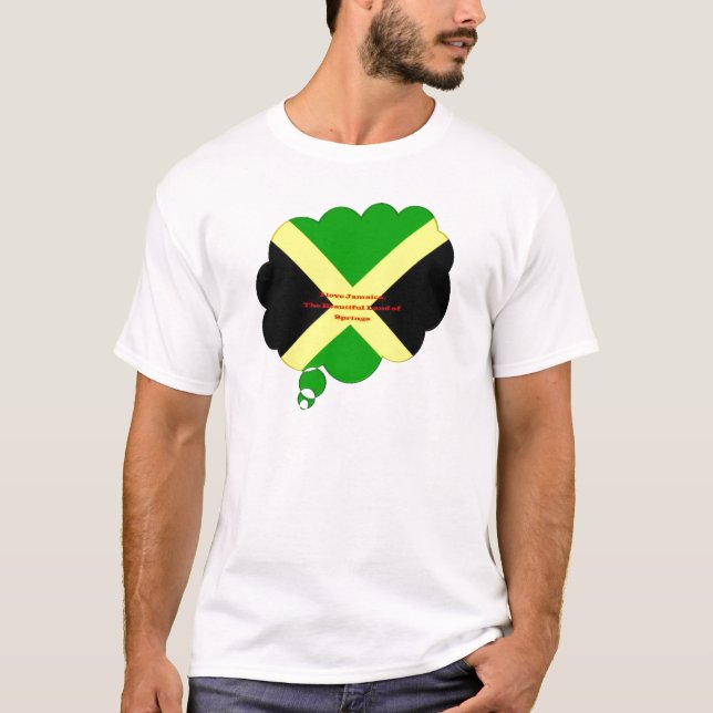 Ich Liebe Jamaika. Das wunderschöne Land der Quell T-Shirt (Vorderseite)