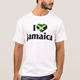 Ich liebe Jamaikas Flagge T-Shirt