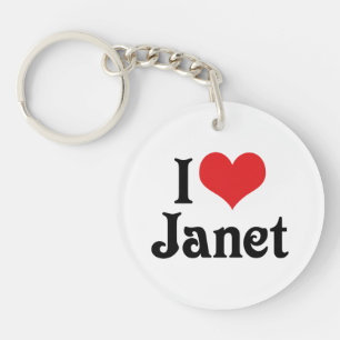 Ich liebe Janet Schlüsselanhänger