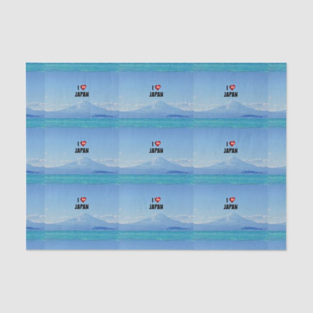 "Ich Liebe Japan", Fuji Seidenpapier (Vorderseite)