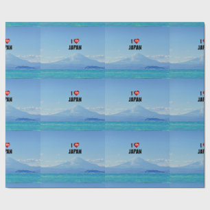 "Ich liebe Japan," Mt. Fuji Geschenkpapier