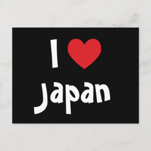 Ich liebe Japan Postkarte