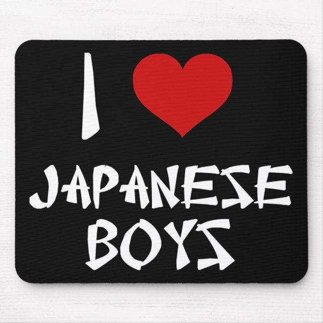 Ich Liebe japanische Jungs Mousepad (Vorne)