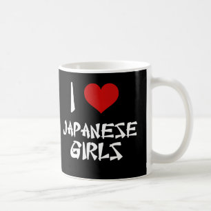 Ich Liebe japanische Mädchen Kaffeetasse
