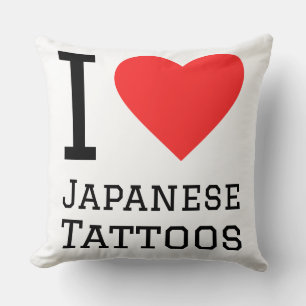 Ich liebe japanische Tätowierungen Kissen