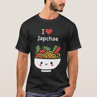 Ich liebe Japchae Korean Food Delight Geschenk T-Shirt