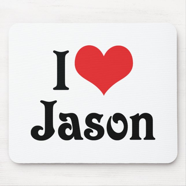 Ich liebe Jason Mousepad (Vorne)