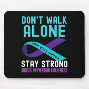 Ich Liebe Jemand, der Aquamarin Lila Suizidprävent Mousepad
