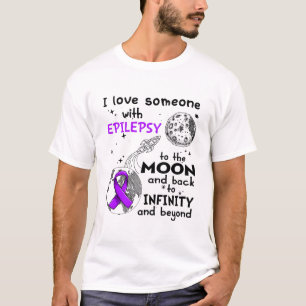 Ich Liebe Jemand mit Epilepsie Bewusstsein T-Shirt