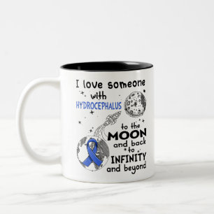 Ich Liebe Jemand mit Hydrocephalus Bewusstsein Zweifarbige Tasse
