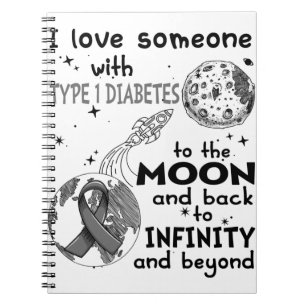 Ich Liebe jemandem mit Typ 1 Diabetes Notizblock