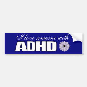 Ich liebe jemanden mit Aufmerksamkeitsdefizitstöru Autoaufkleber