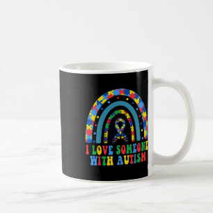 Ich liebe jemanden mit Autismus-Bewusstsein-Shirt Kaffeetasse