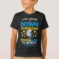 Ich Liebe jemanden mit Down-Syndrom auf den Mond u