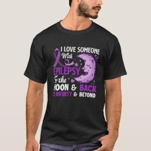 Ich Liebe jemanden mit Epilepsie Unterstützung Epi T-Shirt