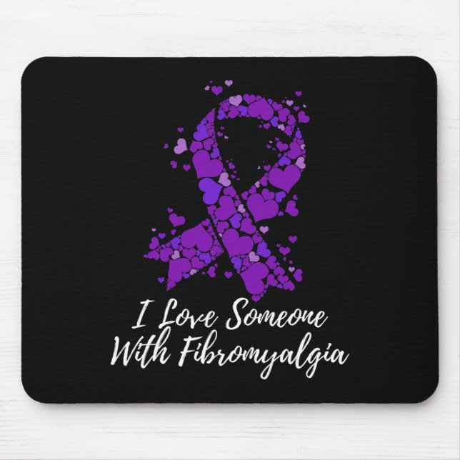 Ich Liebe jemanden mit Fibromyalgie Bewusstsein Mousepad (Vorne)