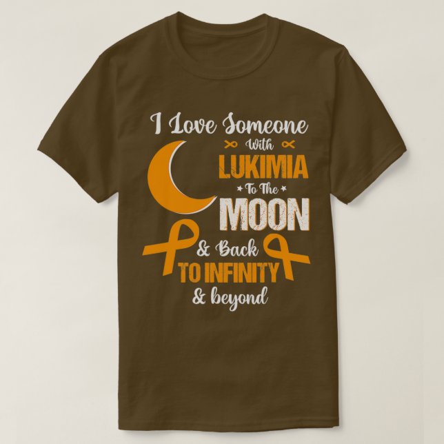 Ich Liebe jemanden mit Leukämie T-Shirt (Design vorne)