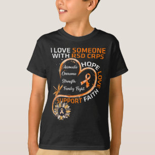Ich liebe jemanden mit Rsd Crps Awareness Libelle T-Shirt