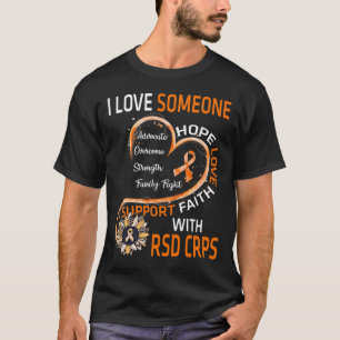 Ich Liebe jemanden mit RSD CRPS Bewusstsein Sonnen T-Shirt