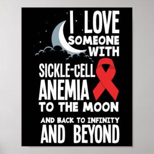 Ich Liebe jemanden mit Sichelzellanämie Poster