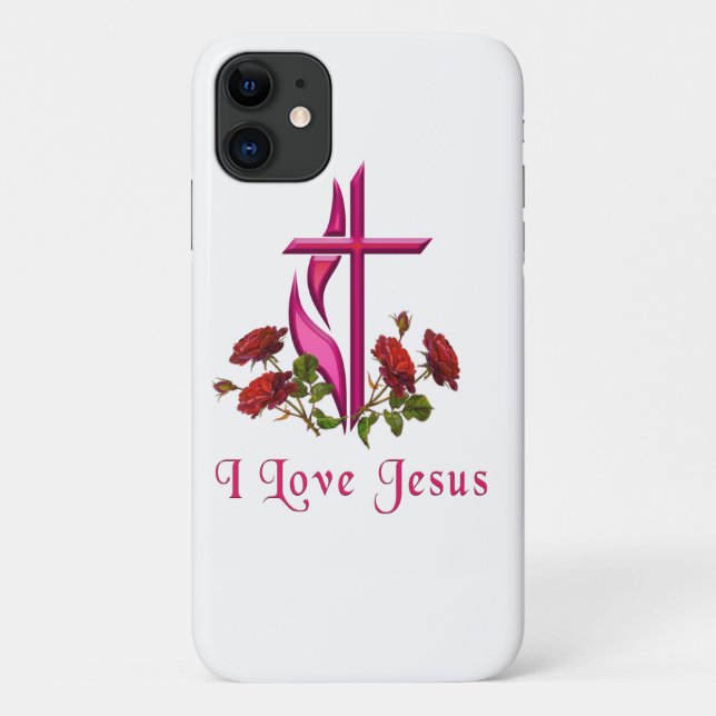 Ich liebe Jesus Case-Mate iPhone Hülle (Rückseite)