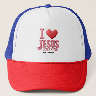 Ich Liebe Jesus, Jesus Liebe dir einen Christliche Truckerkappe