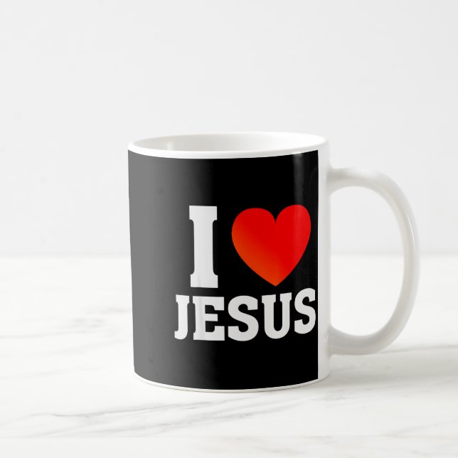 Ich liebe Jesus  Kaffeetasse (Rechts)