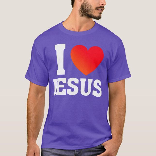 Ich liebe Jesus Mädchen T-Shirt (Vorderseite)