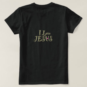 Ich liebe Jesus mit rosa Herz  T-Shirt