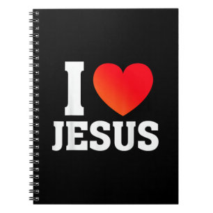 Ich liebe Jesus Notizblock