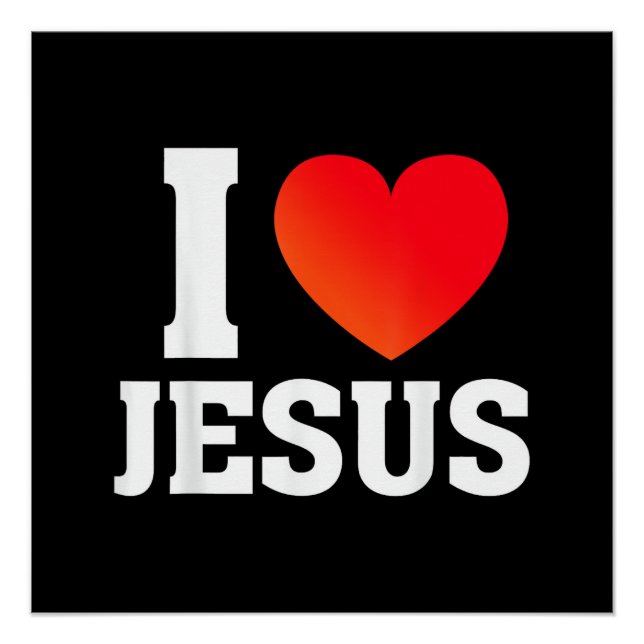Ich liebe Jesus Poster (Vorderseite)