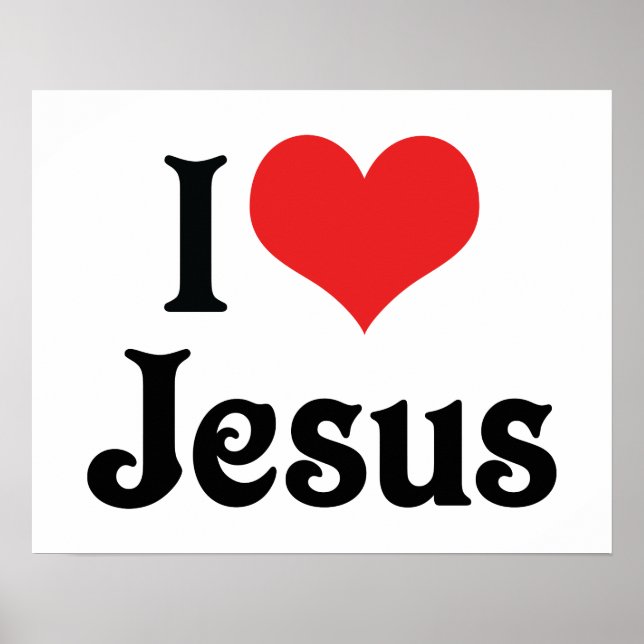 Ich liebe Jesus Poster (Vorne)