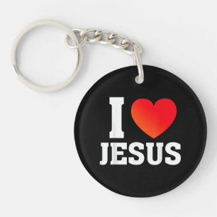 Ich liebe Jesus Schlüsselanhänger