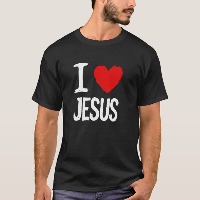 Ich liebe Jesus T-Shirt (Vorderseite)