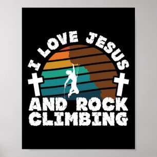 Ich liebe Jesus und Boulder-Christlicher Glaube Fi Poster