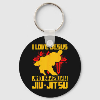 Ich liebe Jesus und brasilianisches Jiu-Jitsu BJJ Schlüsselanhänger