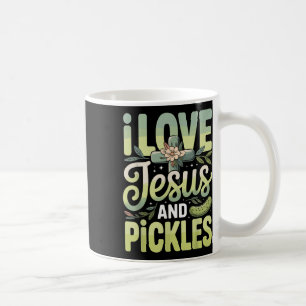 Ich liebe Jesus und Essiggurken Kaffeetasse
