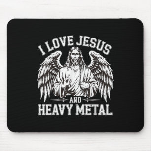 Ich liebe Jesus und Heavy Metal 0 Mousepad